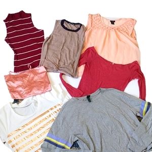 Huge Bundle Lot Clothing Tops Tank tops, high neck, crop, tee